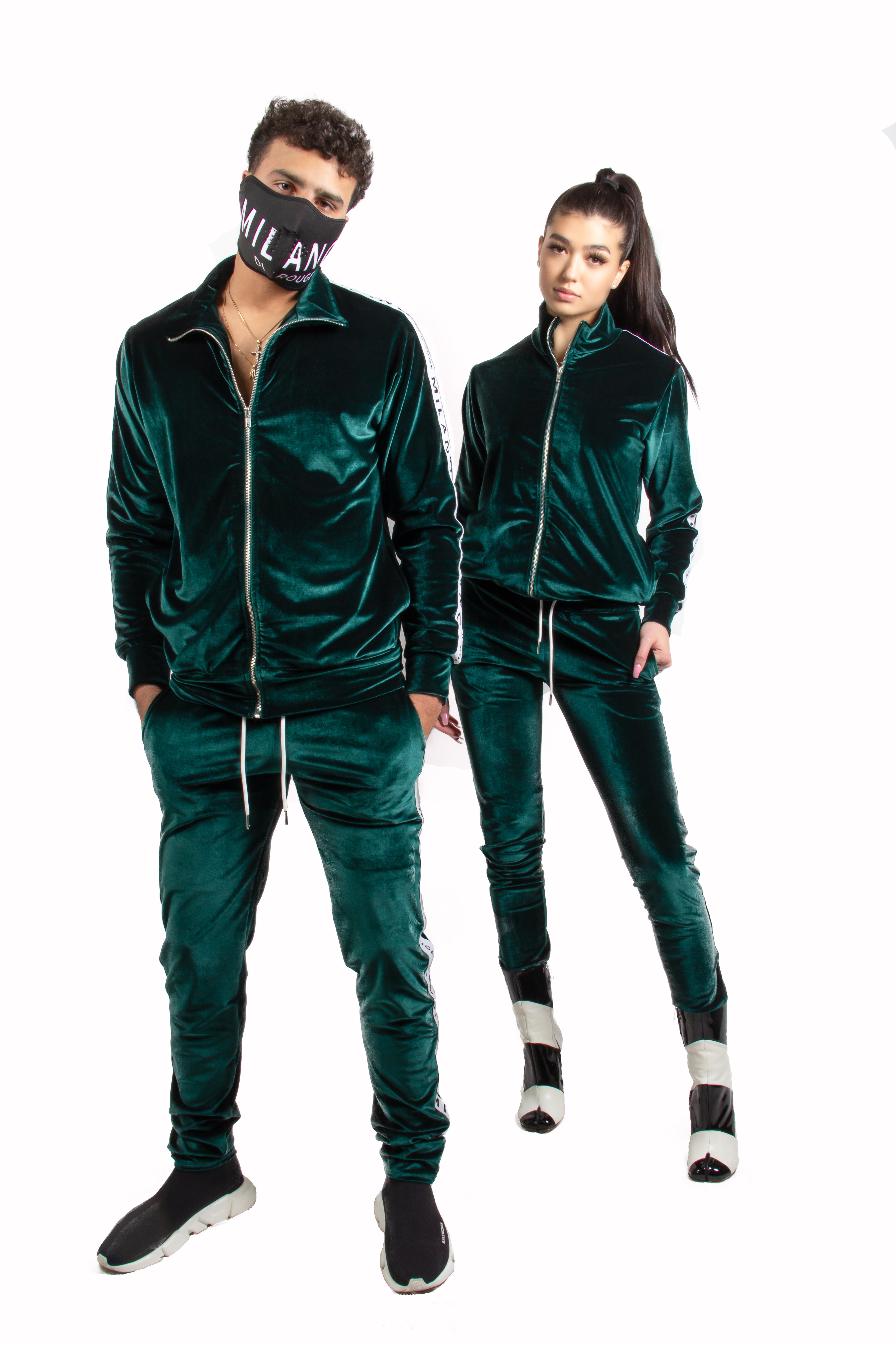 mens velvet sweatsuit