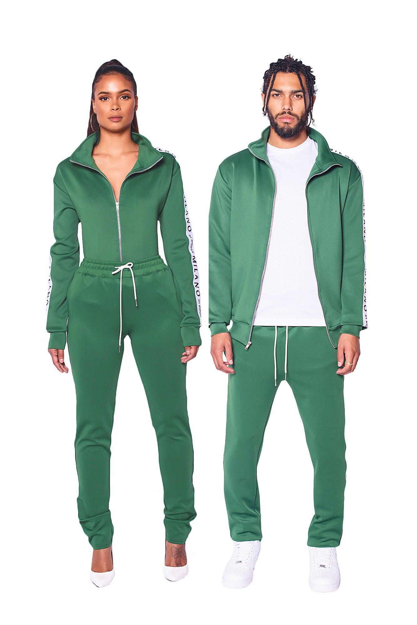 matching top and bottom sweat suit