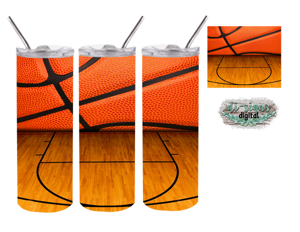 Download Basketball court digital file for 20oz sublimation tumbler ...