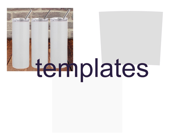 Download Template For Tapered And Straight 20oz Tumblers Digital Image For Skin Digital Di Signs