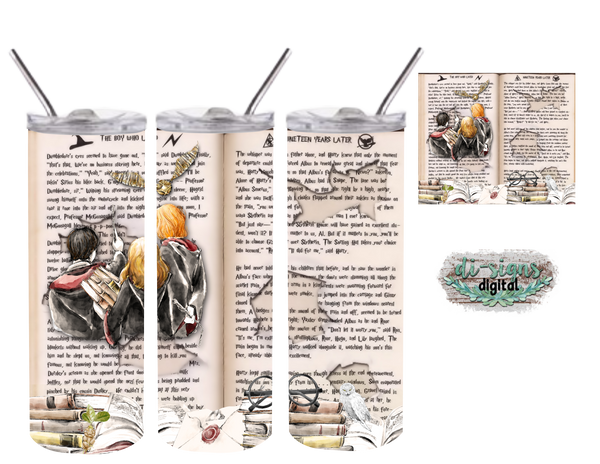 Download Harry Potter Book Digital Image For Skinny Tumblers Sublimation Digital Di Signs