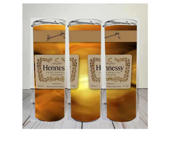 Cognac Hennessy digital image for skinny tumblers sublimation – Digital