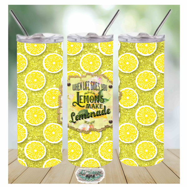 Download Lemons To Lemonade Digital Image For Skinny Tumblers Sublimation Digital Di Signs