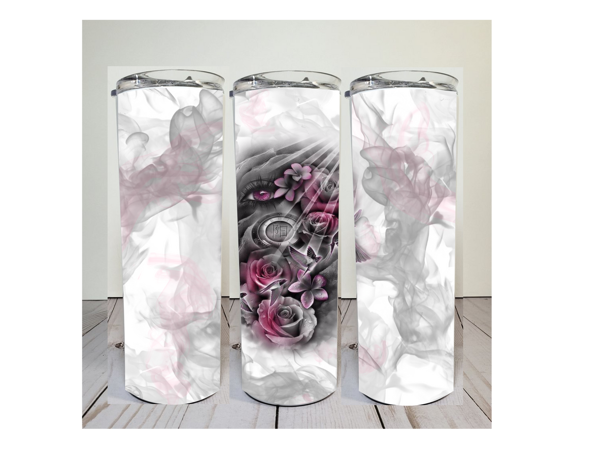 Download Smoke girl eye flower pink digital image for skinny ...