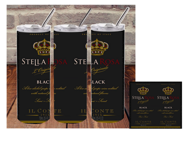 Download Stella Rosa Black Label Digital Image For Skinny Tumblers Sublimation Digital Di Signs