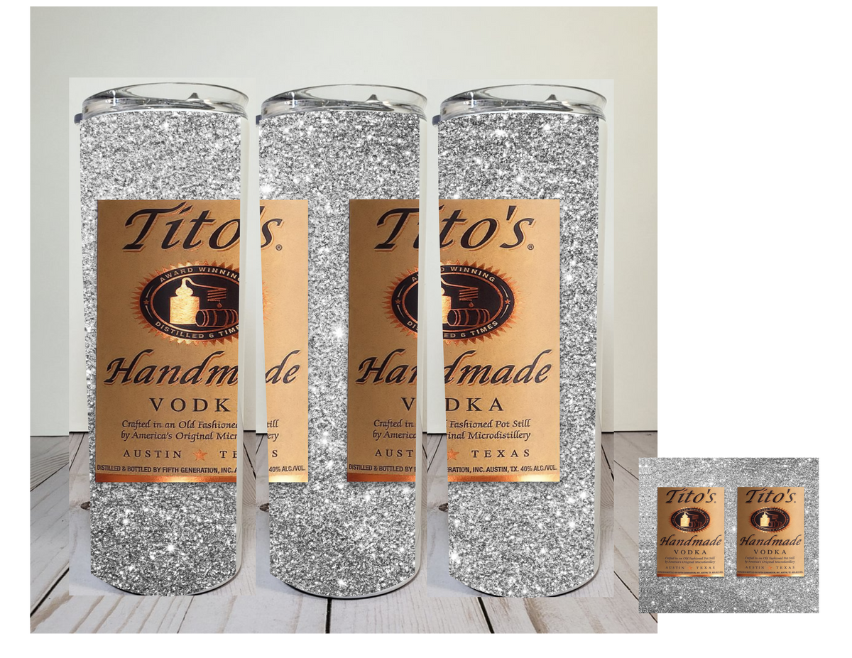 Download Ti to s silver glitter digital image for skinny tumblers ...