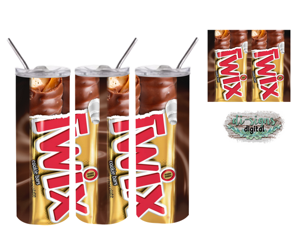 Twix digital image for skinny tumblers sublimation – Digital Di-Signs