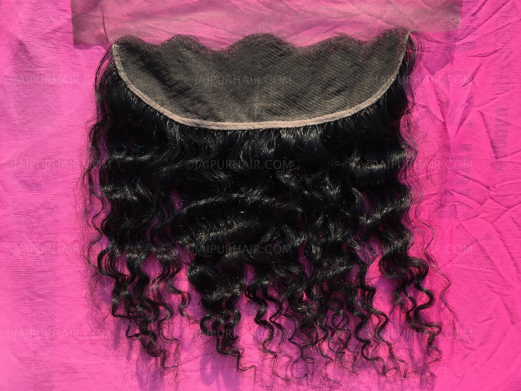 Frontal de cheveux bouclés indiens crus | Cheveux bouclés indiens vierges frontaux | Cheveux bouclés crus