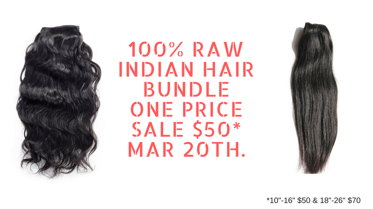 Virgin Indian Hair Sale 2017 | Raw Indian Hair Sale 2017