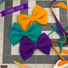 winter suede no slip hair bows