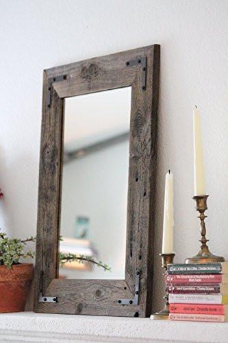 18x24 Reclaimed Wood Framed Mirror – Family Deals