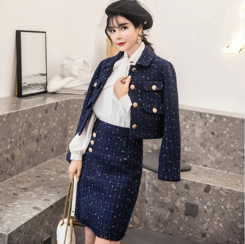 womens short tweed jacket