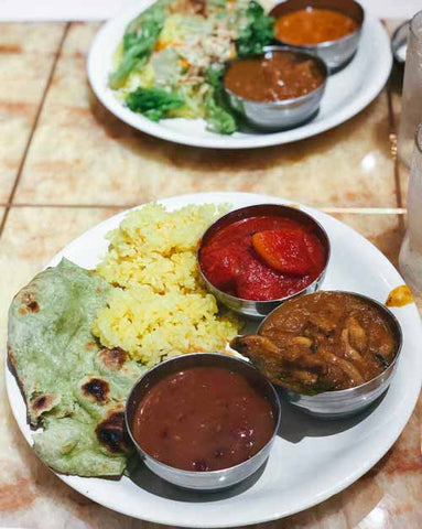 vegan curry food at milan nataraj shibuya tokyo japan