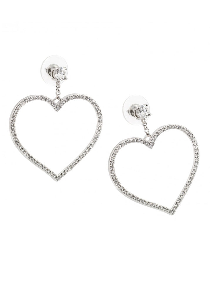 I love you in Stud Earrings : Silver – 58 Creativity