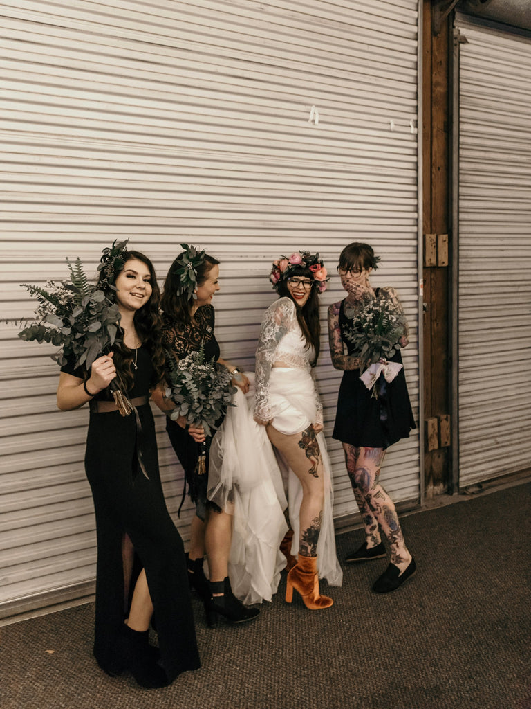 Bride & her maids