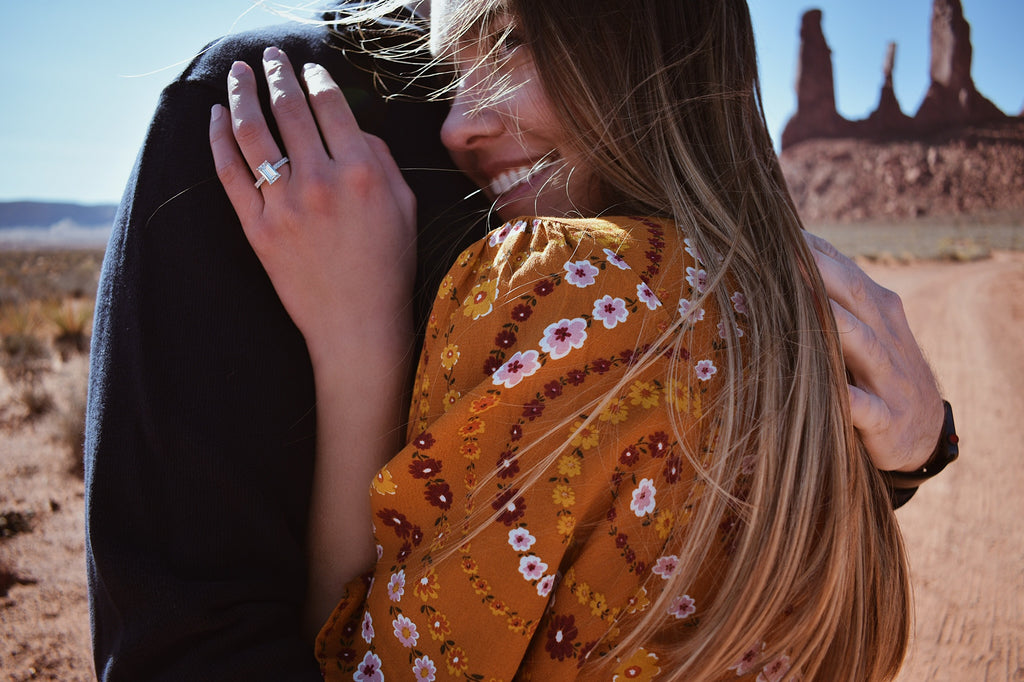 Engaged in Monument Valley