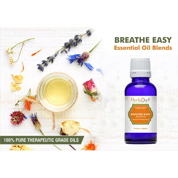 Breathe Easy Essential Oil Blend Respiratory Synergy Pure Therapeutic