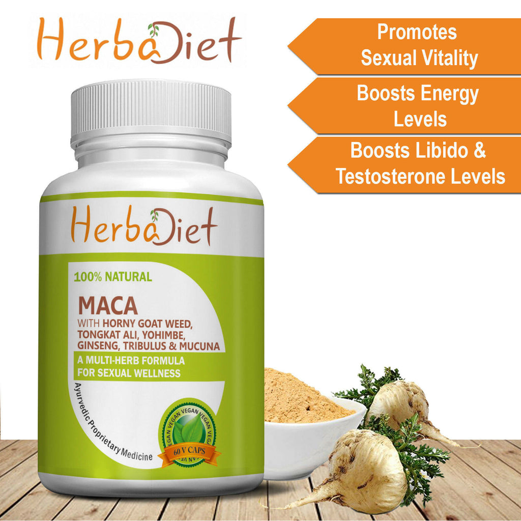 Maca With Horny Goat Weed Tribulus Tongkat Mucuna And Panax Ginseng E Herbadiet 2277