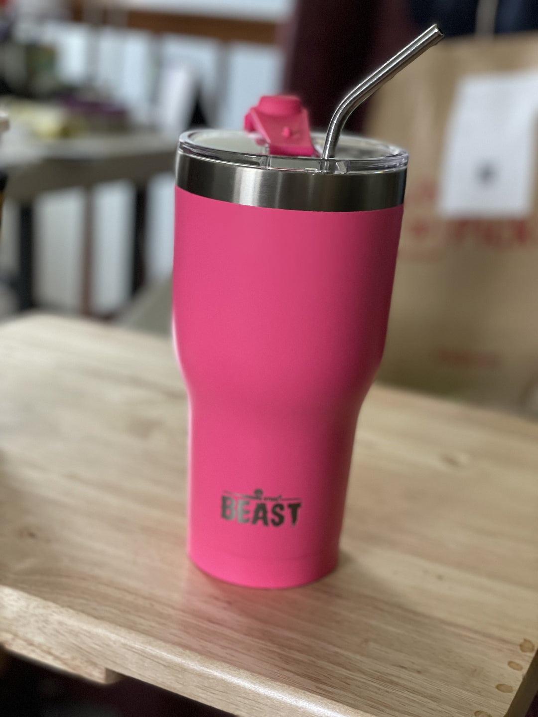 Greens Steel - Our Hot Pink Beast Tumbler 🌟 ' I have used my Greens Steel  BEAST for both hot and cold beverages and it's great at keeping hot drinks  hot, and