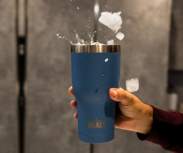 Beast 40 oz Tumbler Stainless Steel Vacuum Insulated Coffee Ice Cup Double  Wall Travel Flask (Lemon)