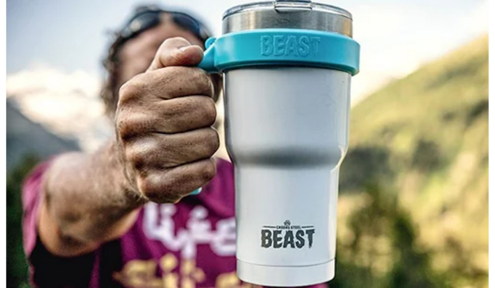 The Beast Reusable Stainless Steel Double Insulated Tumbler With Straw -  Parenting Healthy