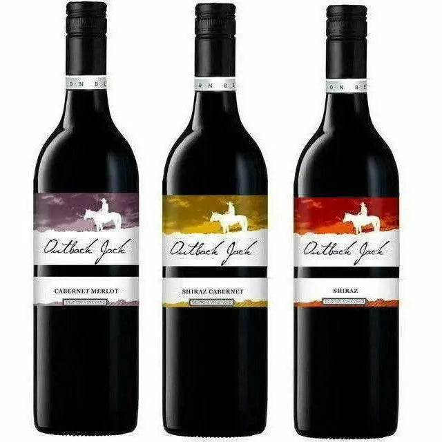 Mixed Dozen Outback Jack Reds | 4 Star | Wine of Australia (3 | Cheaper Buy The