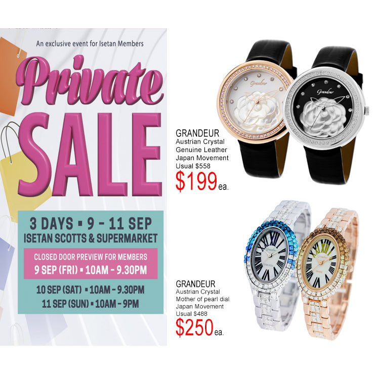 Grandeur Watches @ Isetan Scotts Private Sale