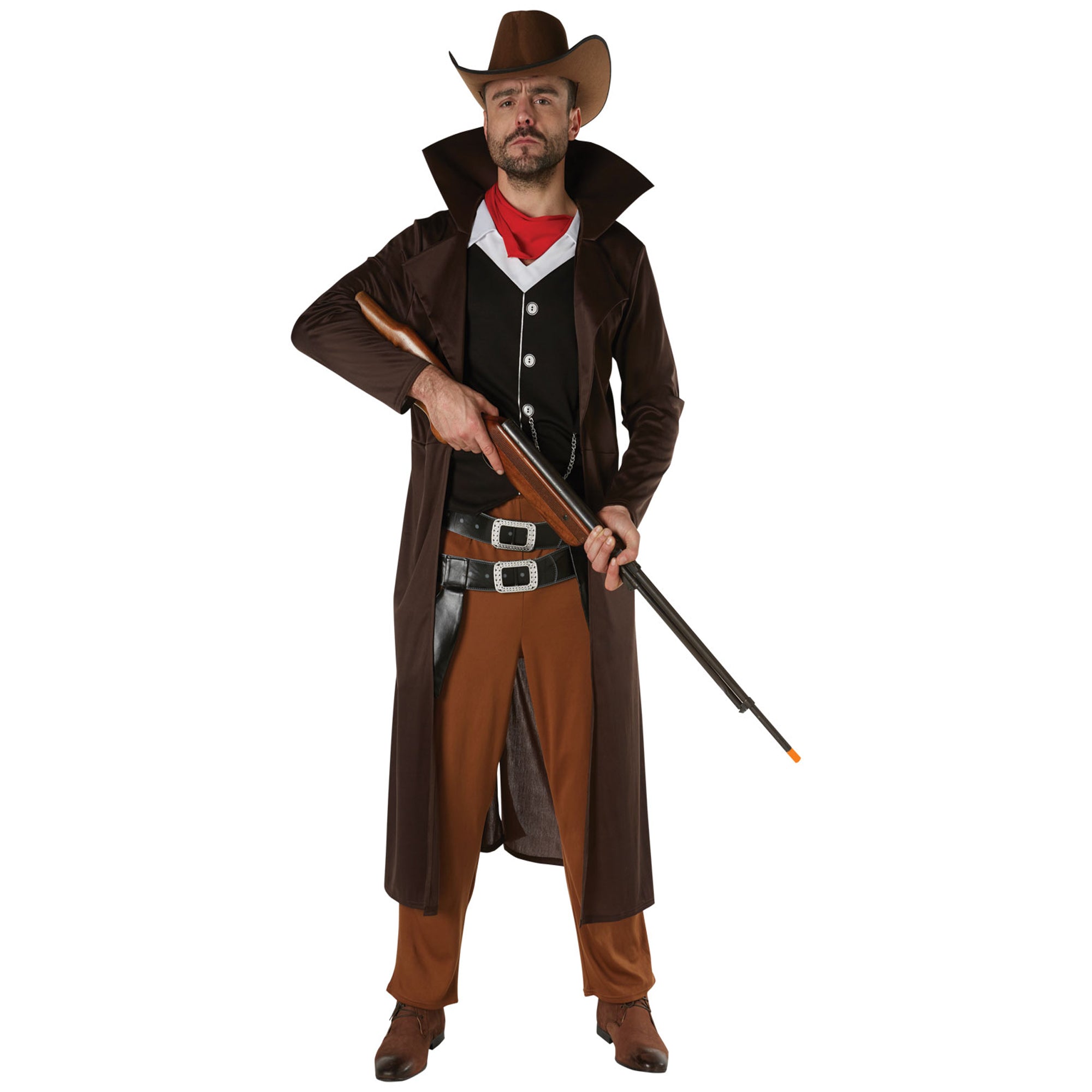 Brown Outlaw Cowboy Costume Hat