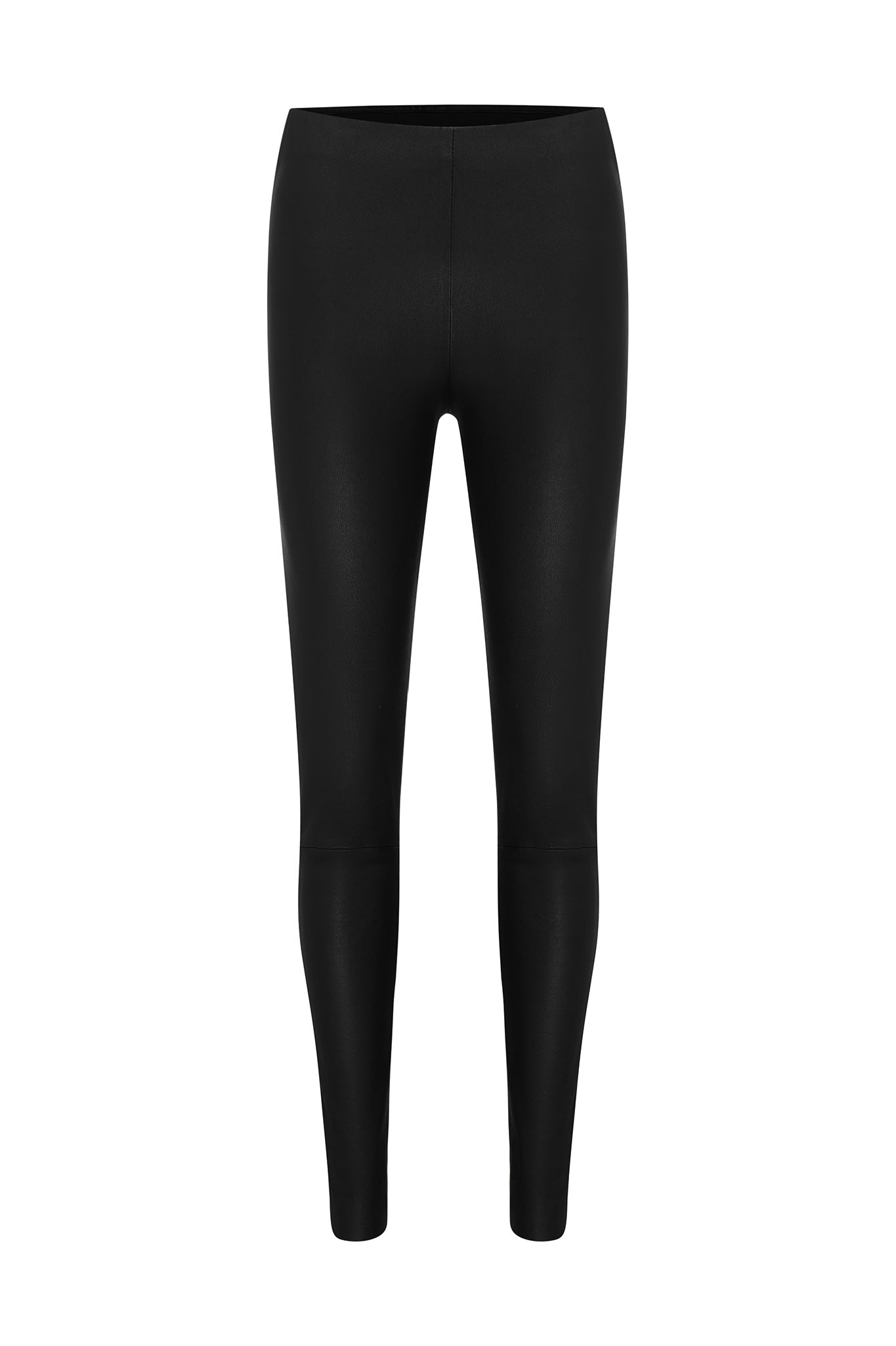 The Stanton Straight Leg Black Ladies Leather Pants Made By