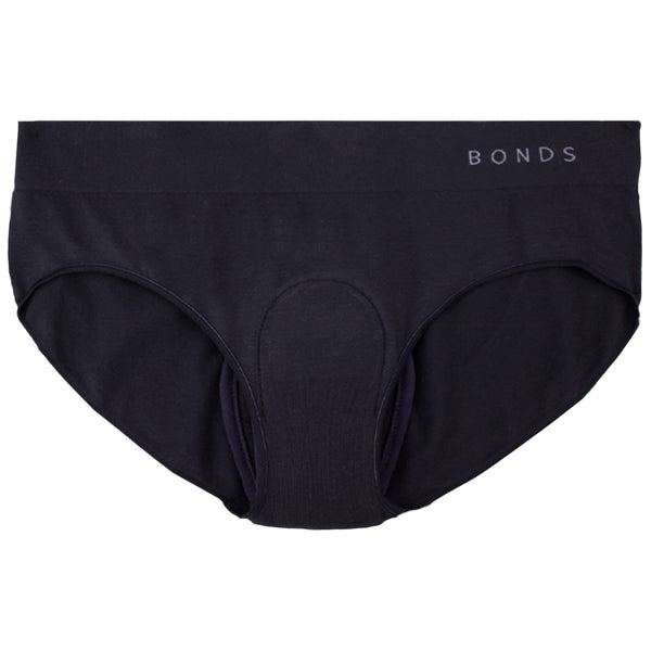 Bonds Hip Hanger Wide Waist Band Underwear - Black Grey Womens Undies –  Ozdingo