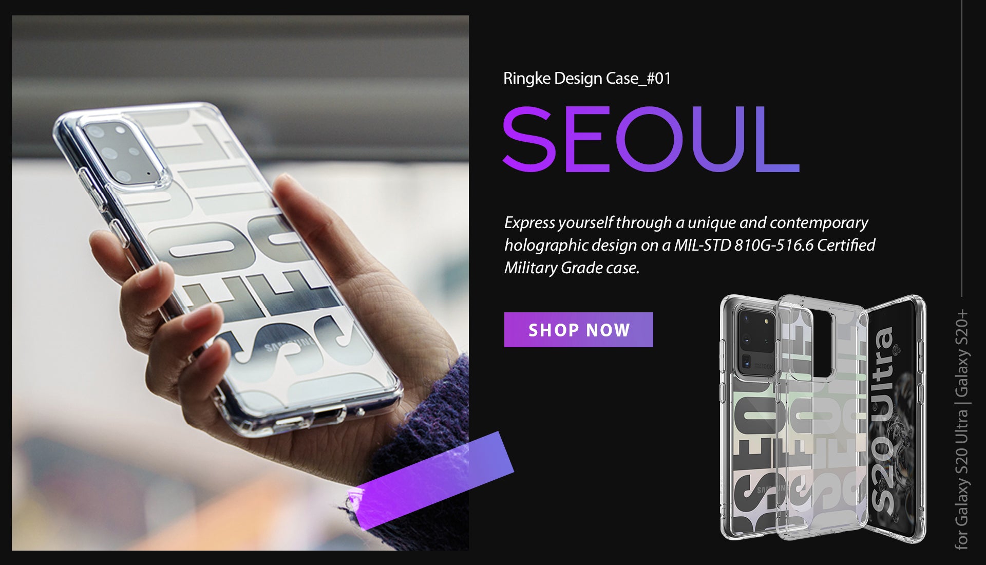 Ringke Design Case Seoul designed for Galaxy S20 Ultra, S20 Plus