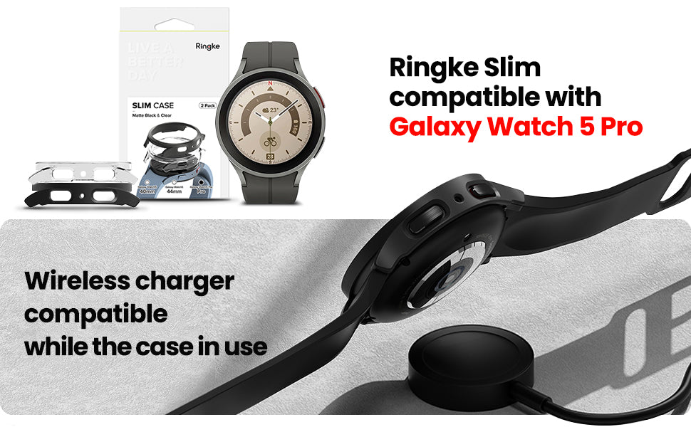 ringke slim case cover for galaxy watch 5 / 5 pro