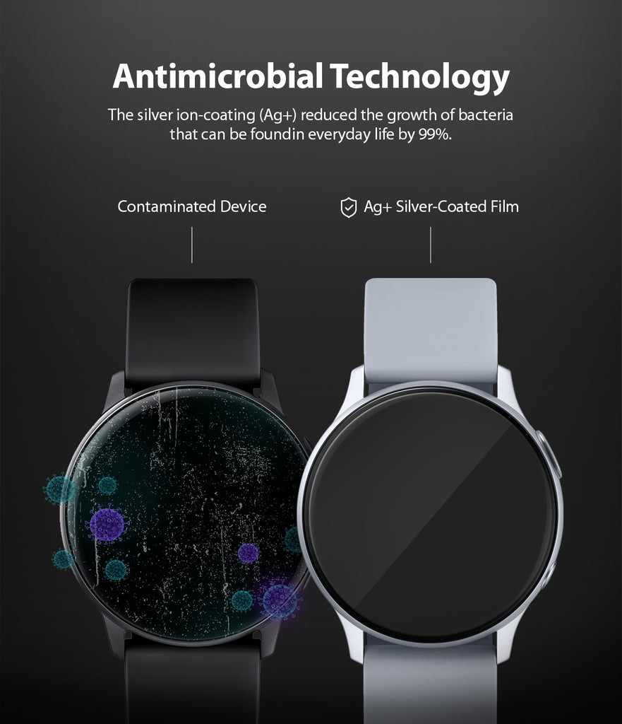 antimicrobial technology : the silver ion-coating reduces the growth of bacteria that can be found in everyday life by 99%