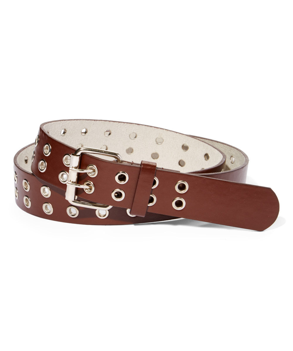 Men's Leather Double Metal Hole Belt - 9915 – DBABESTDEALS