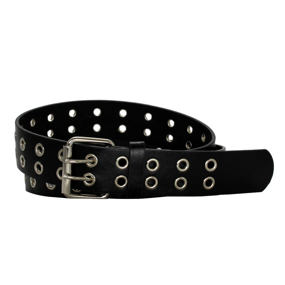 Men's Leather Double Metal Hole Belt - 9915 – DBABESTDEALS