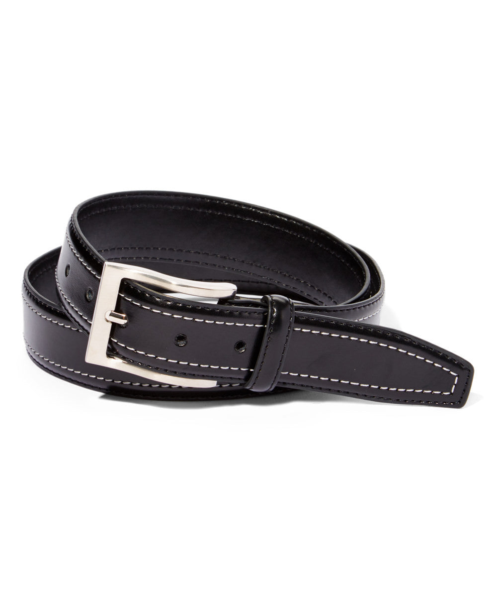 Men's Double-Stitched Leather Dress Belt - UB3506 – DBABESTDEALS