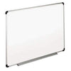 Universal® Dry Erase Board, Melamine, 36 x 24, White, Black/Gray Aluminum/Plastic Frame - Janitorial Superstore
