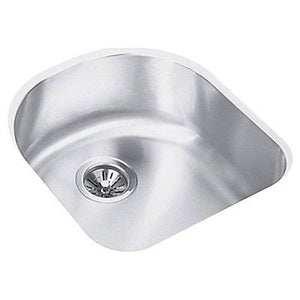 Elkay Eluh1716 Harmony Lustertone Stainless Steel Single Bowl Undermount Sink