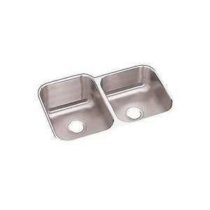 Elkay Rcfu312010r Revere Stainless Double Bowl Undermount Sink