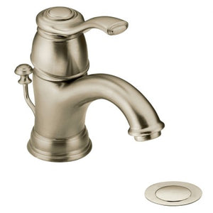 Moen Kingsley One Handle Low Arc Bathroom Faucet In Brushed Nickel
