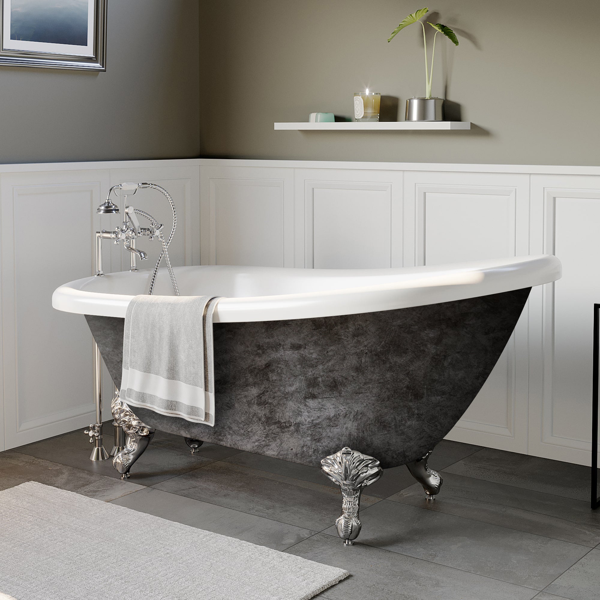 clawfoot tub plumbing fixtures