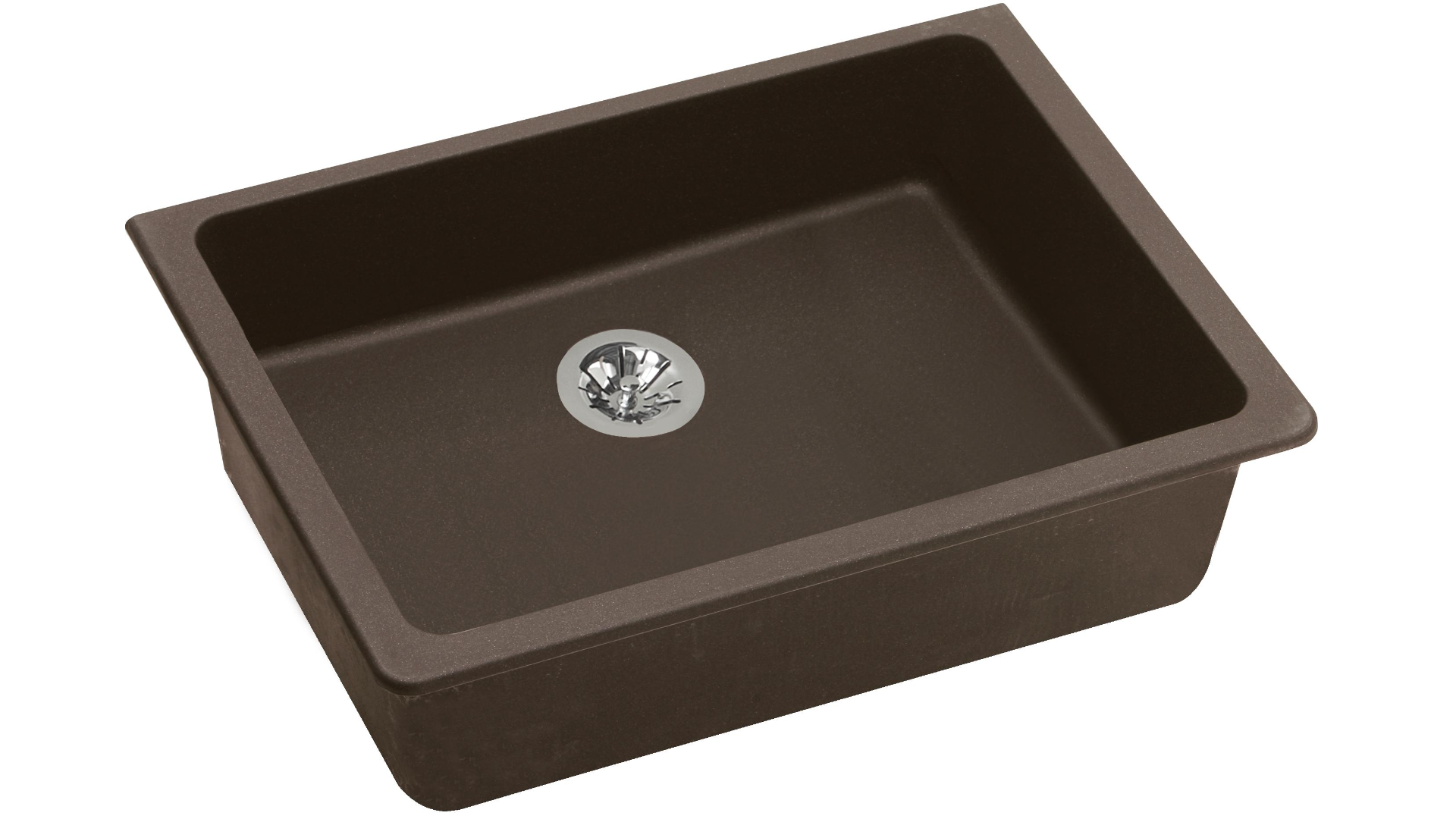 Elkay Elguad2519pdmc0 Quartz Classic 25 X 18 1 2 X 5 1 2 Undermount Ada Sink With Perfect Drain In Mocha