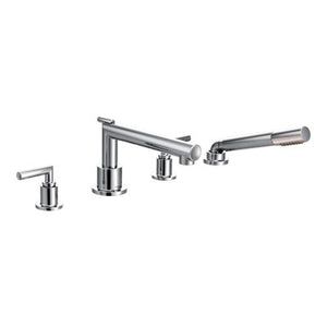 Moen Arris Chrome Two Handle Diverter Roman Tub Faucet Includes