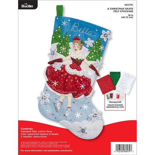 Pirate Santa Felt Stocking Kit by Bucilla Plaid