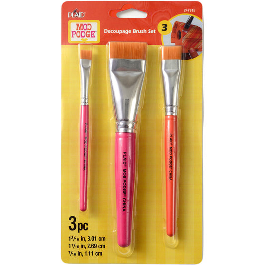 Mod Podge Foam 4-Piece Brush Set