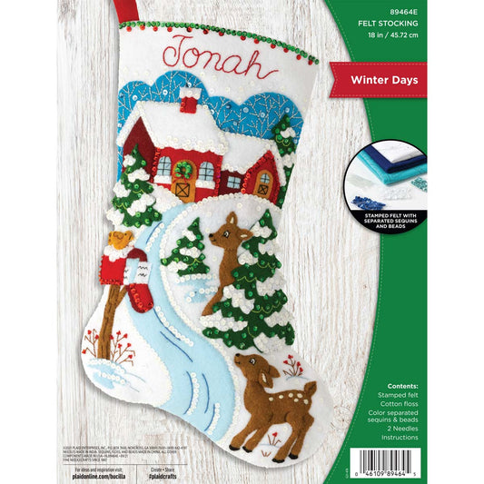 Shop Plaid Bucilla ® Seasonal - Felt - Stocking Kits - Santa's Gift Galore  - 89560E - 89560E