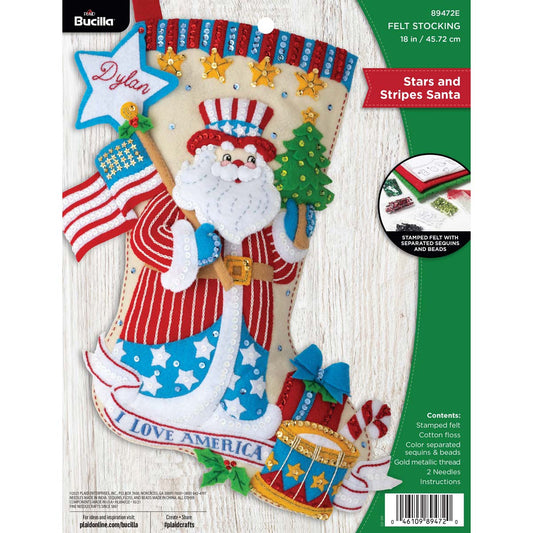 Bucilla ® Seasonal - Felt - Stocking Kits - Camo Santa - 86980E – Creative  Wholesale