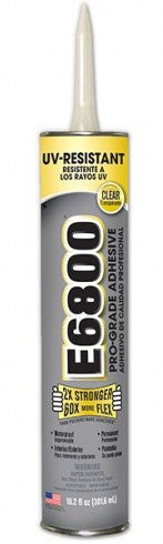 E6800 UV Resistant Glue Clear 3.7oz Tube #260011 (2 Tubes) – Creative  Wholesale