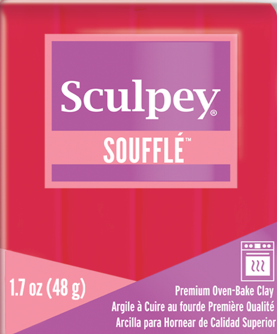 Sculpey Souffle oven-bake polymer clay, cherry pie, Nr. 6083, 48 gr