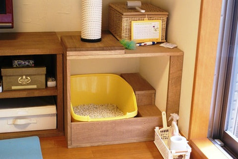 cat homemade litter box